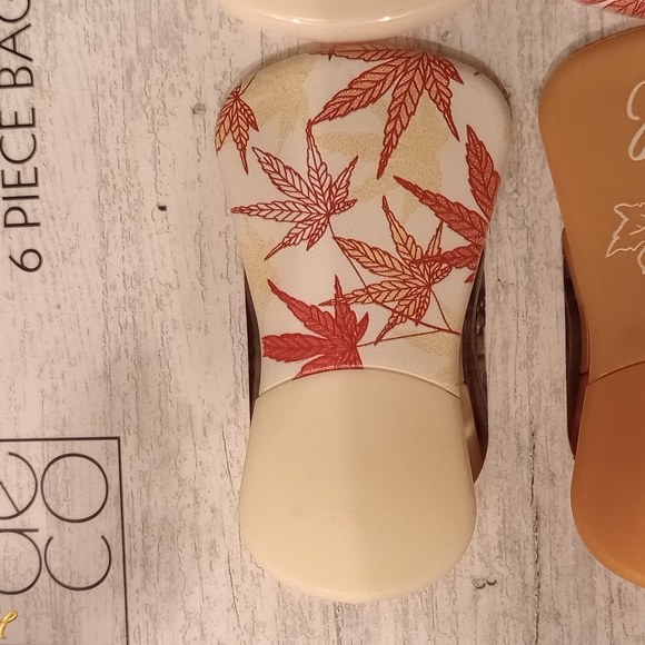 Bag Clips. HARVEST DECO. 6 PC. Rich Orange, Red, Carmel, Ivory. NWT🍂🍁 - Picture 8 of 10
